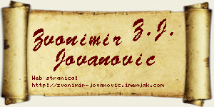 Zvonimir Jovanović vizit kartica